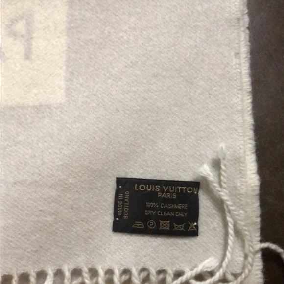 Auth LOUIS VUITTON ECHARPE BARODA 100% Cashmere - Picture 2 of 7